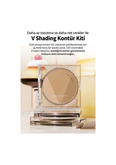 Doğal Görünüm Sunan 3 Lü Kontür Kiti Perıpera V Shading 001 Natural Brown Diğer
