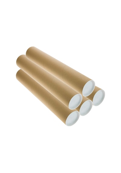 Postüp Kapaklı Silindir Kutu 5 X1 00 Cm Karton Rulo Tüp Poster Afiş Harita Gönderi Kutusu 1 Adet Diğer