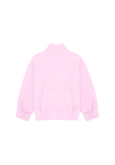 U.S. Polo Assn. Kız Çocuk Yarım Fermuarlı Pembe Polar Sweatshirt 50298983-VR041