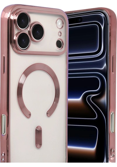 Gld-spt- Newface Apple Uyumlu iPhone 17 Pro Kross Magneticsafe Kapak - Rose