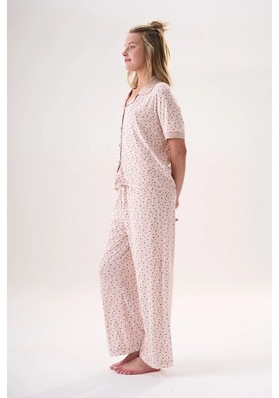 Etoile 26507 Yarım Kol Pijama Takım PEMBE
