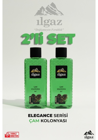 Ilgaz Çam Kolonyası 2'li Set 80 Derece 400 Ml Elegance Series