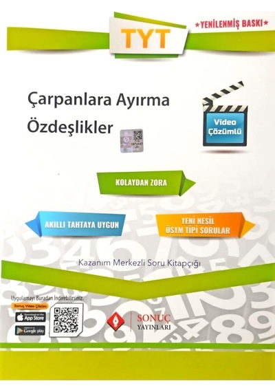 TYT Çarpanlara Ayırma Özdeşlikler -  Sonuç Yayınları