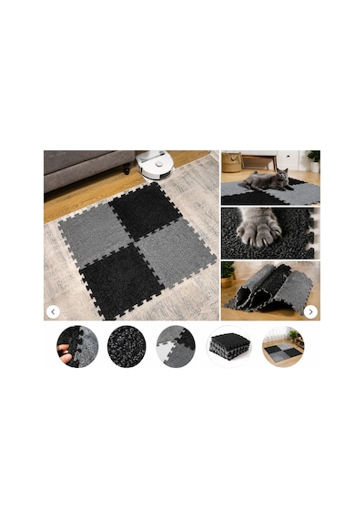 Kedi Tırmalama Halısı Puzzle Kedi Tırmalama Matı Kedi Tırmalama Paspası Kedi Oyun Ve Yatma Alanı Duvar Tipi Ve Zeminde Kullanılabilir Yapışkanlı Modüler Kedi Tırmalama Halısı 4 Lü Set