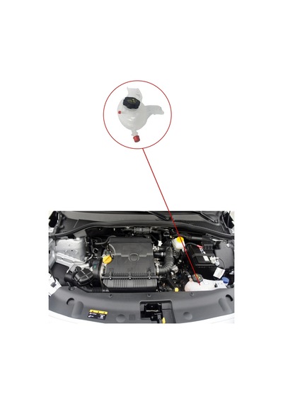 Fiat Egea Radyatör Ek Deposu Kapaklı - 52045650-52017097