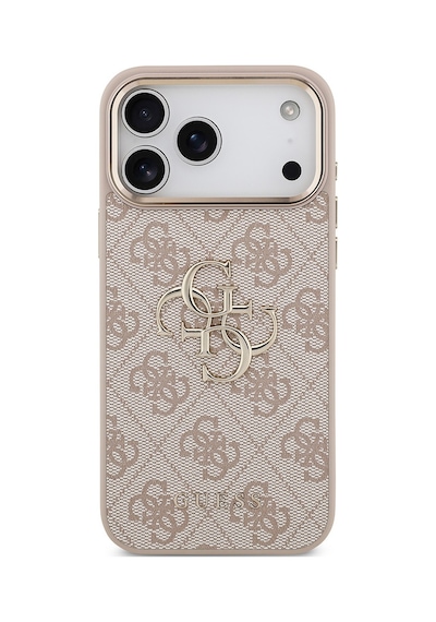 Apple Uyumlu iPhone 17 Pro Max Kılıf Lisanslı Gold Metal Kamera Çerçeveli Metal Büyük 4g Yazı Logolu Pembe Pembe Apple Uyumlu iPhone 17 Pro Max Kılıf Lisanslı Gold Metal Kamera Çerçeveli Metal Büyük 4g Yazı Logolu Pembe Pembe