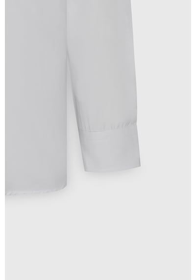 AC&Co / Altınyıldız Classics Ütülemesi Kolay Slim Fit Dar Kesim Klasik Yaka Pamuklu Erkek Gömlek Beyaz
