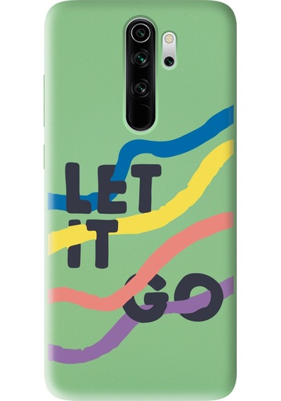 Xiaomi Redmi Note 8 Pro Uyumlu Let It Go Tasarımlı Yeşil Lansman Telefon Kılıfı