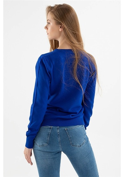 Fashion Friends Kadın Kazak Saks 23k0244k1 24ke21000002 E2174 Saks Fashion Friends Kadın Kazak Saks 23k0244k1 24ke21000002 E2174 Saks