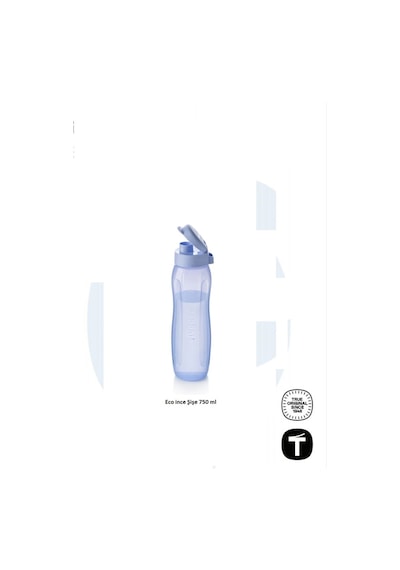 Eco Şişe Suluk İnce 3 Lü Set 500 Ml,750ml,1 Lt Turuncu Mavi Turkuaz