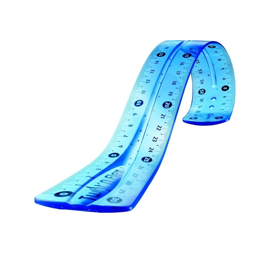 Mavi Esnek Plastik Cetvel Flexy Cetvel Kırılmayan Cetvel 30 Cm - 1 Adet Mavi