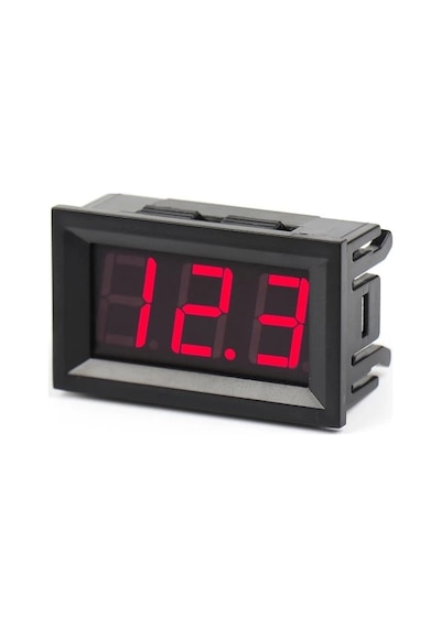 0.56 İnch Dc 0-30v Digital Kırmızı Voltmetre 3 Telli Panel Tip