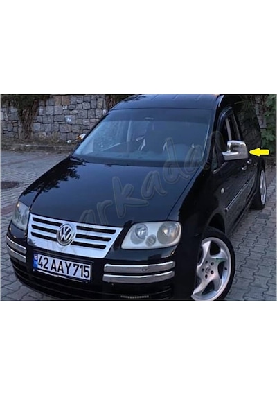 Db Chrome Vw Caddy Krom Ayna Kapağı 2004 - 2014 2 Parça Abs Krom