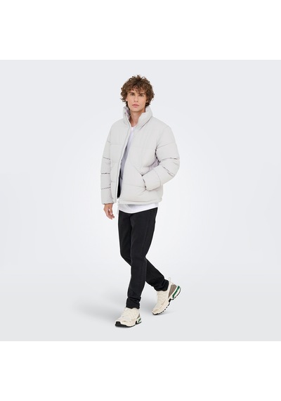 Only & Sons Only&sons Pack Life Puffer Erkek Mavi Dik Yaka Mont Mavi