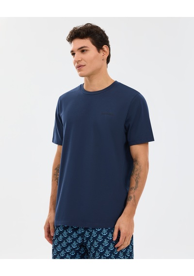 Skechers Organic Coll. M Short Sleeve T-shirt Erkek Lacivert Tshirt S241166-0505 Lacivert