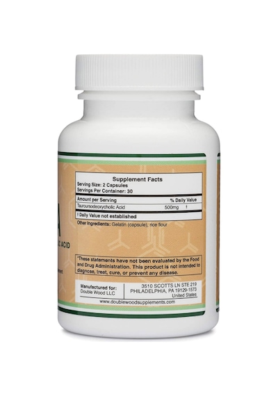 Double Wood Tudca 500mg 60 Capsul.45. Aromasız