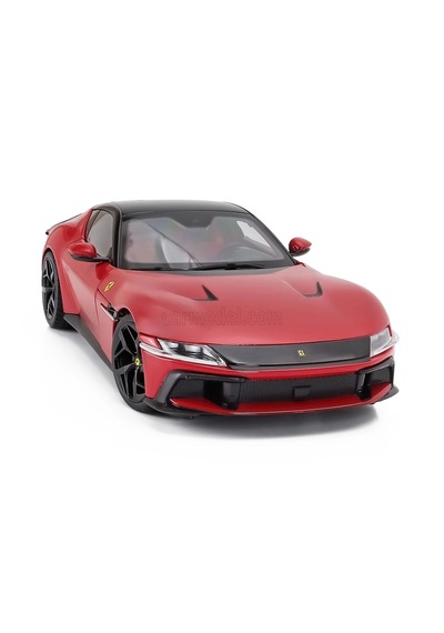 1:18 Ölçek Polistil 2024 Ferrari 12 Cılındrı + Showcase Diecast Metal Minyatür Model Araba 25cm