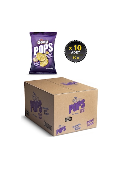 Eti Gong Pops Sade 10 x 80 G