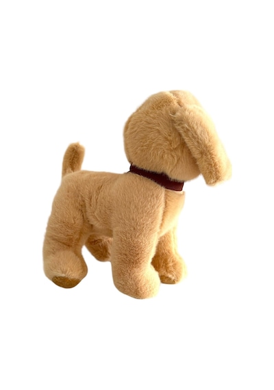 Havlayan Sevimli Peluş Köpek 20 Cm Ayakta Sesli Köpek Peluş - Kahverengi Kahverengi