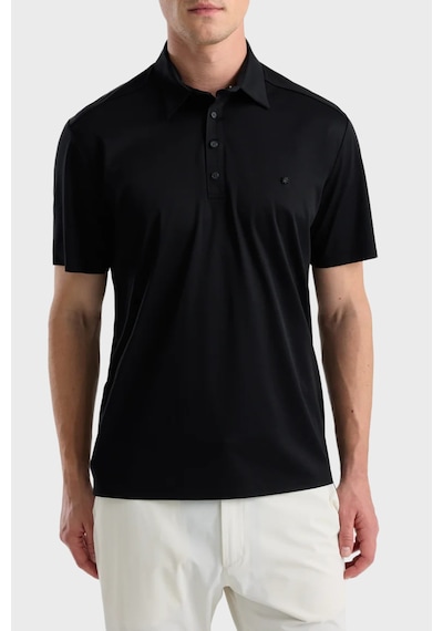 Isaora % 100 Pamuk Regular Fit Düğmeli Polo Erkek Polo Isr33 030 Siyah