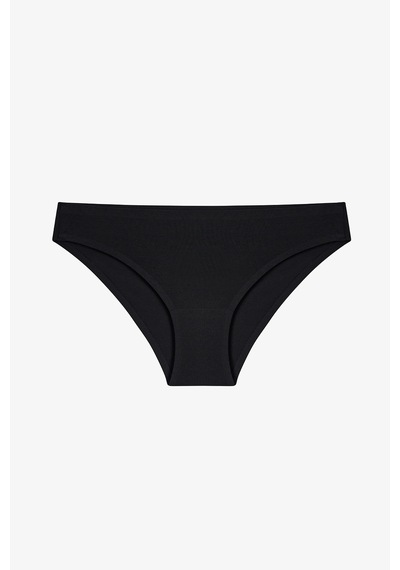 Penti Siyah Dikişsiz İz Yapmayan Normal Bel Slip Külot