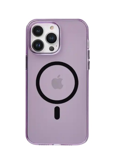 Piili Apple iPhone Uyumlu 15 Ultra İnce Kılıf Magsafe 0, 4 Mm Parlak Mor