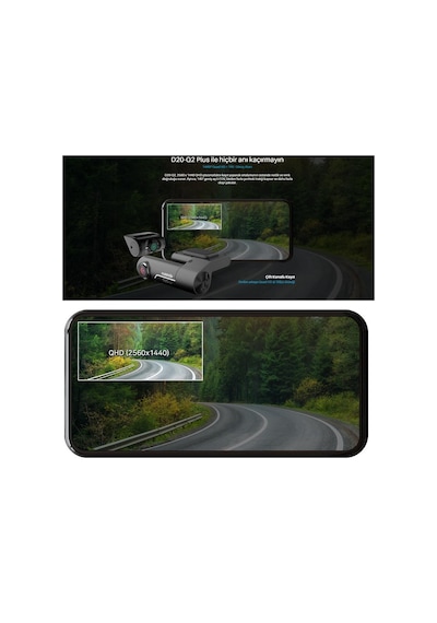 Vueroid Araç Kamerasi 2k Sony Starvis Görüntü Sensörü Gps D20