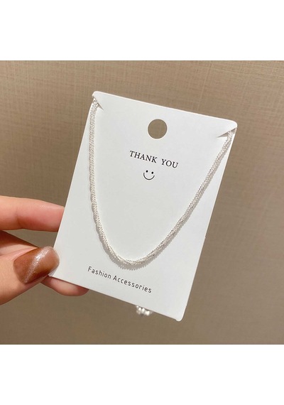 Aksesuarlar İçin Benzersiz Tasarıma Sahip Kırmızı Örme Kolye Ağ Takı Silver