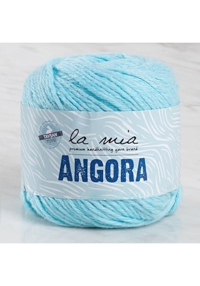 La Mia Angora 50gr Mavi El Örgü İpi - L071-33802 50 x 22