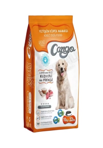 3 Adet Cango Yetişkin Köpek Maması Kuzu Etli Pirinçli 10 Kg
