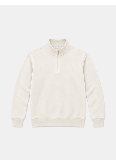 Xint Ekru Pamuk Dokulu Regular Fit Sweatshirt 300290