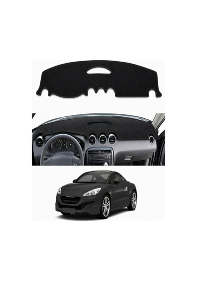 Peugeot - Rcz 2010-2015 Uyumlu Torpido Koruma Kılıfı - Siyah Şeritli
