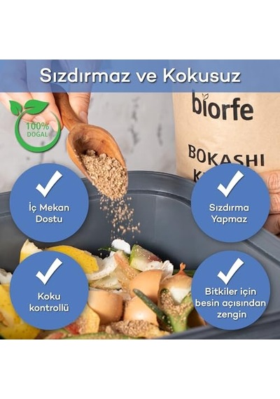 Kepeği 1 Kg Iç Ve Dış Mekan Kompost Kovaları Için Hızlı Ve Kolay Kompost Başlatıcı Çok Renkli