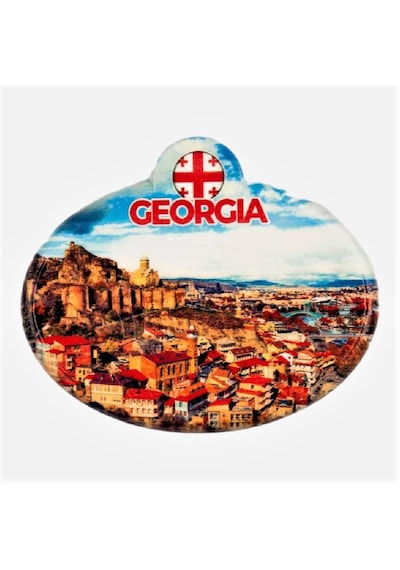 Gürcistan Tiflis Oval Magnet
