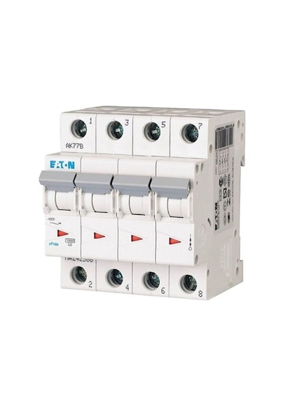 Eaton Plht-c80-4 Otomatik Sigorta-20ka-c Eğrisi-4x-eaton Re Y7-211802