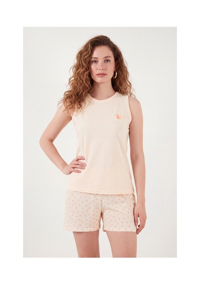 Lela Baskılı Pamuklu Bisiklet Yaka Şortlu Pijama Takımı Bayan Pijama Takımı 65790786 Somon Lela Baskılı Pamuklu Bisiklet Yaka Şortlu Pijama Takımı Bayan Pijama Takımı 65790786 Somon