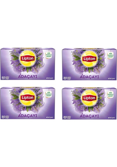 Lipton Adaçayı Bardak Süzen Poşet Bitki Çayı 20'li Paket X 4 Adet