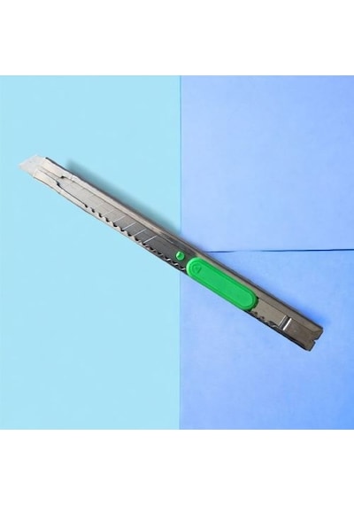 Metal Tokalı Çıtçıtlı İnce Falçata 3'lü Mavi + Kırmızı + Yeşil