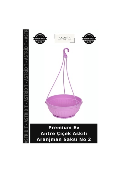 Premium Ev Antre Çiçek Askılı Aranjman Saksı No 2