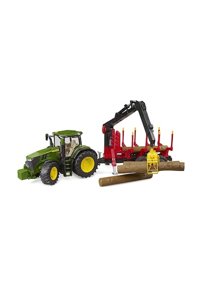 Bruder John Deere 7R 350 Traktör& Kütük Taşıma Römorku