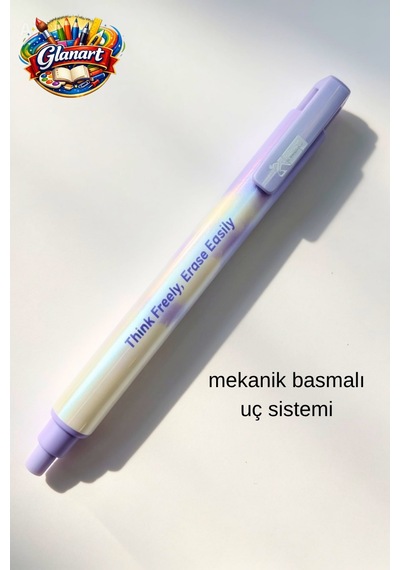 Mekanik Basmalı Kalem Tipi Silgi 1 Adet - Mor