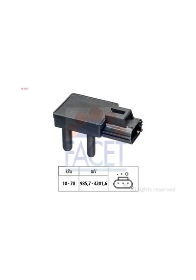 Volvo Xc60 Egzoz Basinc Sensoru D5 2009-2015 Facet 103277