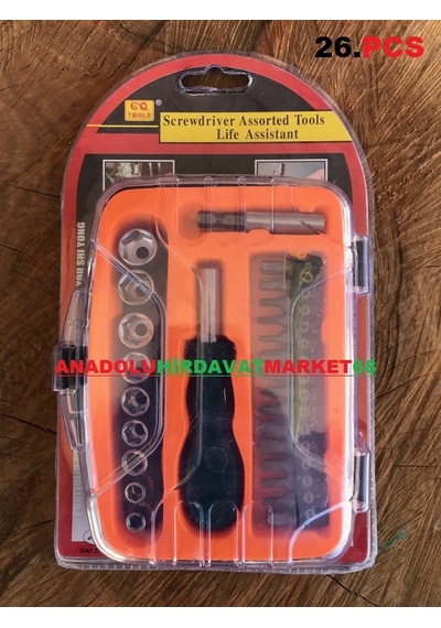 Tools Bits Uç Seti Lokma Takımı Tornavida Seti 26 Parça Set