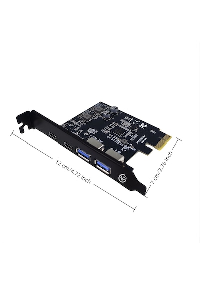 Npo 2ac 4 Portlu 2x Type-c Ve 2x Usb 3.0 5gbps Pcı-e Genişletme Kartı