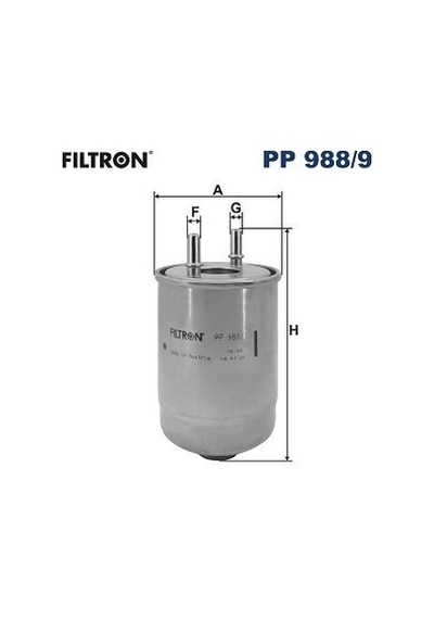 Fıltron Yakıt Filtresi Renault Megane Iıı 09 15 Sc Nıc Iıı 09 16 1.5dci Pp 988/9 164001710r 164002053r 164006435r