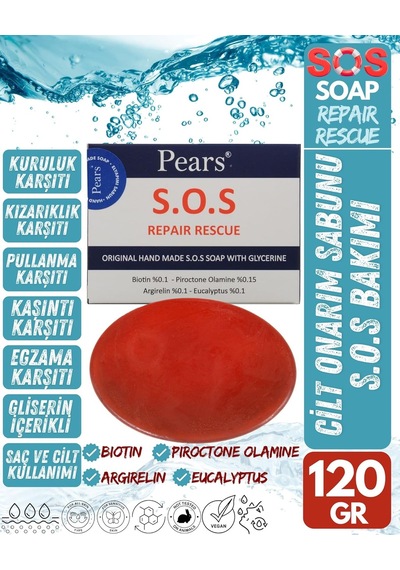 Pears Gliserinli S.o.s Onarım Sabunu, 120 Gram Sku: Smg8690010467171 Acı Badem