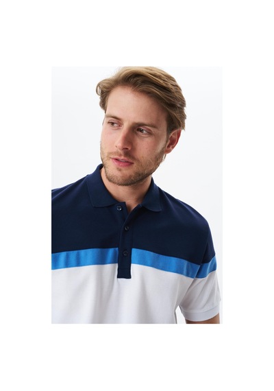 AR-MA Arma Erkek Regular Fit Basic % 100 Pamuk Pike Polo Yaka Tişört Y29374354702 Lacivert