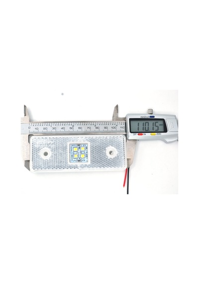 2 Adet 12v Beyaz Reflektör Dikdörtgen Ledli Side Marker Lamba