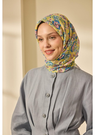 Silk Home Soft Eşarp 73090-25 Gök Mavi, Sarı, Pembe, Bebe Mavi