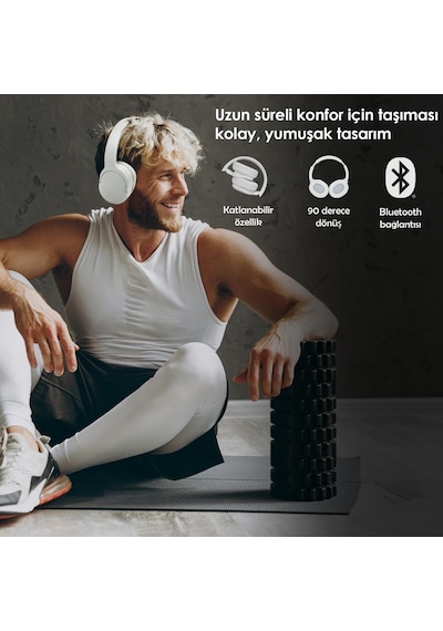 Moodix KO23BT1100W Bluetooth Kulak Üstü Kulaklık